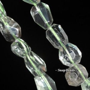 Shop Green Amethyst Beads! 17×11-11x8mm Green Amethyst Gemstone Faceted Nugget Loose Beads 7.5 inch Half Strand LOT 1,2 and 6 (90191230-B24-542) | Natural genuine chip Green Amethyst beads for beading and jewelry making.  #jewelry #beads #beadedjewelry #diyjewelry #jewelrymaking #beadstore #beading #affiliate #ad