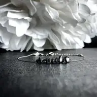 Silver 100% Magnetic Hematite Necklace Anklet Bracelet Men's Women's 1 Row RDS