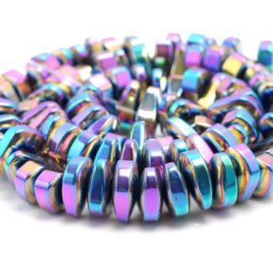 Shop Hematite Chip & Nugget Beads! 12X5MM Rainbow Hematite Gemstone Nugget Loose Beads 15.5 inch Full Strand (80000184-A42) | Natural genuine chip Hematite beads for beading and jewelry making.  #jewelry #beads #beadedjewelry #diyjewelry #jewelrymaking #beadstore #beading #affiliate #ad