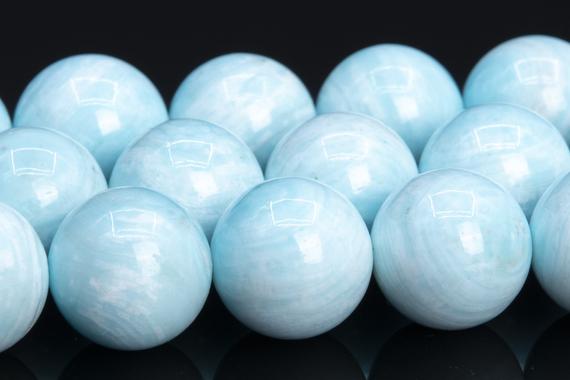 12mm Genuine Hemimorphite Aqua Blue Beads Grade Aaaa Natural Gemstone Round Loose Beads 15.5" 7.5"bulk Lot Options (113552)