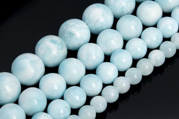 Rare Aqua Blue Hemimorphite Beads Mongolia Genuine Natural Grade Aaaaa Gemstone Round Loose Beads 6mm 8mm 10mm 12mm Bulk Lot Options