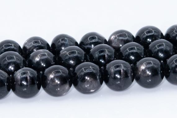 Black Aura Hypersthene Beads Genuine Natural Grade Aaa Gemstone Round Loose Beads 6mm 8mm 10mm Bulk Lot Options