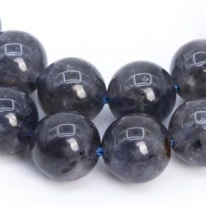 Shop Iolite Round Beads! Genuine Natural Iolite Gemstone Beads 8-9MM Blue Purple Round A Quality Loose Beads (112726) | Natural genuine round Iolite beads for beading and jewelry making.  #jewelry #beads #beadedjewelry #diyjewelry #jewelrymaking #beadstore #beading #affiliate #ad