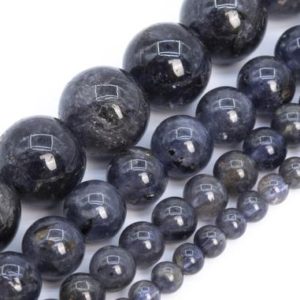 Genuine Iolite Beads Blue Purple Grade A Natural Gemstone Round Sri Lanka Loose Beads 4-5MM 6MM 8-9MM 12-13MM Bulk Lot Options | Natural genuine beads Iolite beads for beading and jewelry making.  #jewelry #beads #beadedjewelry #diyjewelry #jewelrymaking #beadstore #beading #affiliate #ad
