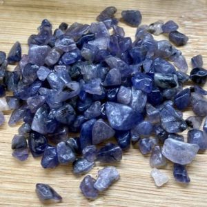 Shop Tumbled Iolite Crystals & Pocket Stones! Iolite Tumbled Chips Gift Bag jewelry making crafts crafting roller ball bottle | Natural genuine stones & crystals in various shapes & sizes. Buy raw cut, tumbled, or polished gemstones for making jewelry or crystal healing energy vibration raising reiki stones. #crystals #gemstones #crystalhealing #crystalsandgemstones #energyhealing #affiliate #ad