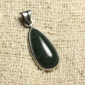 Shop Jade Pendants! Pendant 925 sterling silver and stone – Jade Nephrite Canada drop 25mm | Natural genuine Jade pendants. Buy crystal jewelry, handmade handcrafted artisan jewelry for women.  Unique handmade gift ideas. #jewelry #beadedpendants #beadedjewelry #gift #shopping #handmadejewelry #fashion #style #product #pendants #affiliate #ad