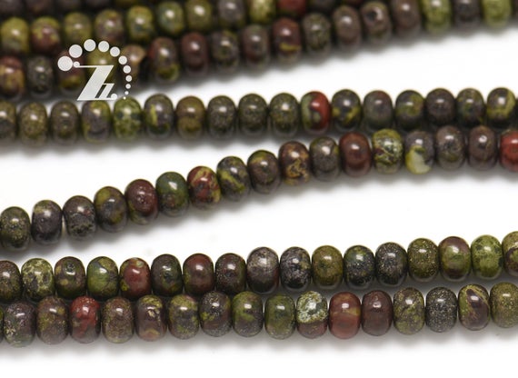 Dragon Blood Jasper Smooth Rondelle Spacer Beads,roundel Bead,abacus Bead,natural,diy Beads,4x6mm 5x8mm 6x10mm For Choice,15" Full Strand