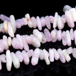 Shop Kunzite Chip & Nugget Beads! 12-24×3-5MM Kunzite Beads Stick Pebble Chip Genuine Natural Grade A Gemstone Loose Beads 15.5" / 7.5"Bulk Lot Options (112816) | Natural genuine chip Kunzite beads for beading and jewelry making.  #jewelry #beads #beadedjewelry #diyjewelry #jewelrymaking #beadstore #beading #affiliate #ad