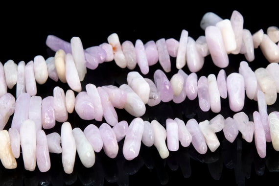 12-24x3-5mm Kunzite Beads Stick Pebble Chip Genuine Natural Grade A Gemstone Loose Beads 15.5" / 7.5"bulk Lot Options (112816)