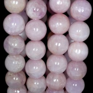 Shop Kunzite Round Beads! 12-13mm Natural Kunzite Gemstone Grade A Lavender  Purple Pink Round Loose Beads 7.5 inch Half Strand (80000856-157) | Natural genuine round Kunzite beads for beading and jewelry making.  #jewelry #beads #beadedjewelry #diyjewelry #jewelrymaking #beadstore #beading #affiliate #ad