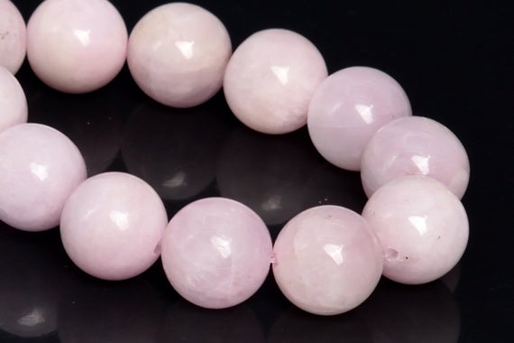 12mm Light Color Kunzite Beads Brazil Grade A+ Genuine Natural Gemstone Half Strand Round Loose Beads 8" (109138h-2880)