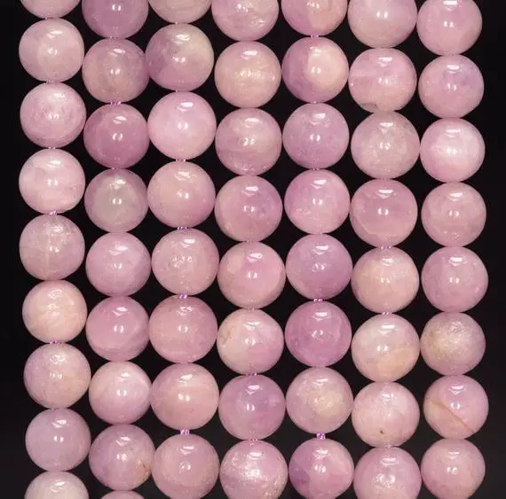 8mm Natural Kunzite Gemstone Grade Aaa Lavender Purple Round Loose Beads 15.5 Inch Full Strand (80006310-489)