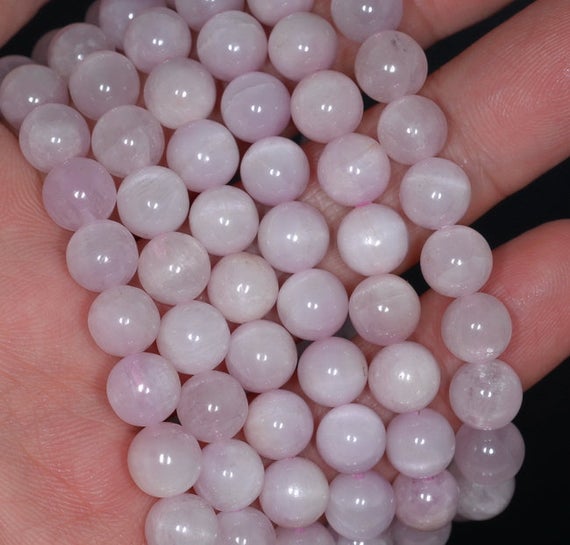 8mm Natural Kunzite Gemstone Grade Aaa Lavender Pink Purple Round Loose Beads 7.5 Inch Half Strand Lot 1,2,6,12 And 50 (80000832-217)