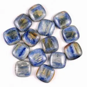 Shop Kyanite Cabochons! Super Kyanite 18mm Yellow Blue Square Cabochon Cab 1 Piece (90183042-C1) | Natural genuine stones & crystals in various shapes & sizes. Buy raw cut, tumbled, or polished gemstones for making jewelry or crystal healing energy vibration raising reiki stones. #crystals #gemstones #crystalhealing #crystalsandgemstones #energyhealing #affiliate #ad