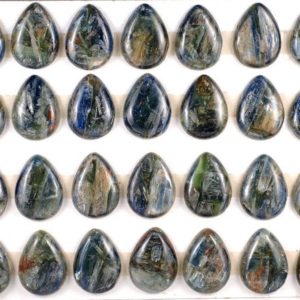 Shop Kyanite Cabochons! Super Kyanite 30x22mm Teardrop Cabochon Cab 1 Piece (90183045-C1) | Natural genuine stones & crystals in various shapes & sizes. Buy raw cut, tumbled, or polished gemstones for making jewelry or crystal healing energy vibration raising reiki stones. #crystals #gemstones #crystalhealing #crystalsandgemstones #energyhealing #affiliate #ad