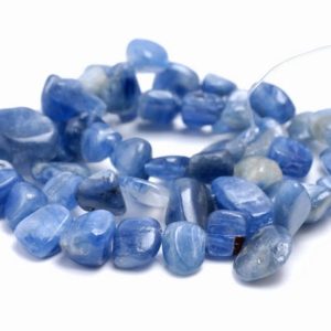 Shop Kyanite Chip & Nugget Beads! 10-12MM  Kyanite Gemstone Pebble Nugget Chip Loose Beads 15.5 inch  (80002134-A7) | Natural genuine chip Kyanite beads for beading and jewelry making.  #jewelry #beads #beadedjewelry #diyjewelry #jewelrymaking #beadstore #beading #affiliate #ad
