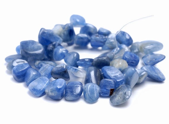 10-12mm  Kyanite Gemstone Pebble Nugget Chip Loose Beads 15.5 Inch  (80002134-a7)