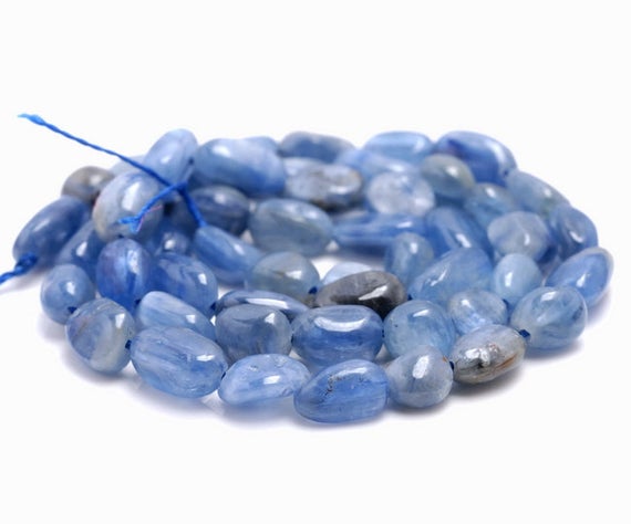 5-6mm  Kyanite Gemstone Pebble Nugget Granule Loose Beads 15.5 Inch Full Strand (80002064-a9)