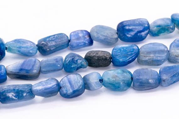 5-7mm Kyanite Beads Pebble Chips Grade A Genuine Natural Gemstone Loose Beads 16.5" / 7.5" Bulk Lot Options (115626)