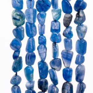Shop Kyanite Chip & Nugget Beads! Genuine Natural Kyanite Gemstone Beads 5-7MM Blue Pebble Chips A Quality Loose Beads (115626) | Natural genuine chip Kyanite beads for beading and jewelry making.  #jewelry #beads #beadedjewelry #diyjewelry #jewelrymaking #beadstore #beading #affiliate #ad