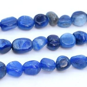 Shop Kyanite Beads! 6-8MM Kyanite Beads Pebble Nugget Grade AA Genuine Natural South Africa Gemstone Beads 15.5"/7.5" Bulk Lot Options (108455) | Natural genuine beads Kyanite beads for beading and jewelry making.  #jewelry #beads #beadedjewelry #diyjewelry #jewelrymaking #beadstore #beading #affiliate #ad