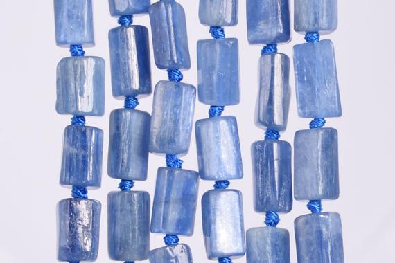 Genuine Natural Kyanite Gemstone Beads 6-9mm Faceted Nugget Rectangle Tube Aaa Quality Loose Beads (108361)