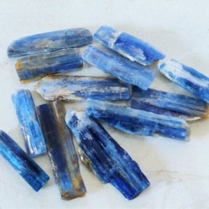 Shop Kyanite Stones & Crystals! AAA Quality 25 PC LOT Blue Kyanite  Raw Stone, kyanite Crystal, Natural kyanite Gemstone, Healing Crystal Raw, 1 To 2 inch Size | Natural genuine stones & crystals in various shapes & sizes. Buy raw cut, tumbled, or polished gemstones for making jewelry or crystal healing energy vibration raising reiki stones. #crystals #gemstones #crystalhealing #crystalsandgemstones #energyhealing #affiliate #ad