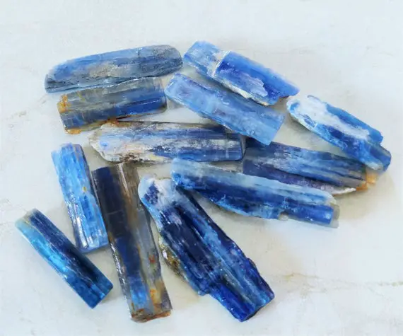 Aaa Quality 25 Pc Lot Blue Kyanite  Raw Stone, Kyanite Crystal, Natural Kyanite Gemstone, Healing Crystal Raw, 1 To 2 Inch Size
