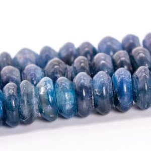 Shop Kyanite Rondelle Beads! 6x3MM Deep Blue Kyanite Beads Grade A+ Genuine Natural Gemstone Full Strand Rondelle Loose Beads 15.5" (116067-1886) | Natural genuine rondelle Kyanite beads for beading and jewelry making.  #jewelry #beads #beadedjewelry #diyjewelry #jewelrymaking #beadstore #beading #affiliate #ad
