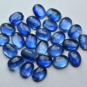 Shop Kyanite Shapes! 5 Pcs, natural Blue Kyanite Smooth Oval Shape, loose Stones, size.7x5mm | Natural genuine stones & crystals in various shapes & sizes. Buy raw cut, tumbled, or polished gemstones for making jewelry or crystal healing energy vibration raising reiki stones. #crystals #gemstones #crystalhealing #crystalsandgemstones #energyhealing #affiliate #ad