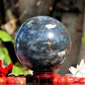 Shop Kyanite Shapes! Huge 185MM Beautiful Natural Grey Kyanite Stone Crystals Meditation Healing Metaphysical Power Sphere Ball | Natural genuine stones & crystals in various shapes & sizes. Buy raw cut, tumbled, or polished gemstones for making jewelry or crystal healing energy vibration raising reiki stones. #crystals #gemstones #crystalhealing #crystalsandgemstones #energyhealing #affiliate #ad