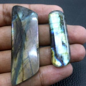 Shop Labradorite Cabochons! Buy One Get One Free Cabochons Natural Labradorite Gemstone,Fancy shape Polished Cabochon, Size 14×40-21×55 MM Blue Flashy Stone Wholesale | Natural genuine stones & crystals in various shapes & sizes. Buy raw cut, tumbled, or polished gemstones for making jewelry or crystal healing energy vibration raising reiki stones. #crystals #gemstones #crystalhealing #crystalsandgemstones #energyhealing #affiliate #ad
