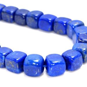 Shop Lapis Lazuli Bead Shapes! 9-10MM  Genuine Lapis Lazuli Gemstone Grade AAA Cube Loose Beads 7 inch Half Strand (80004071-B110) | Natural genuine other-shape Lapis Lazuli beads for beading and jewelry making.  #jewelry #beads #beadedjewelry #diyjewelry #jewelrymaking #beadstore #beading #affiliate #ad