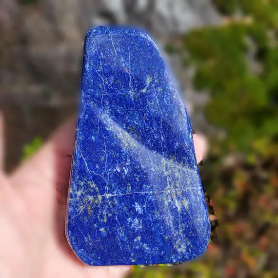 Lapis Lazuli Free Form Stone Crystal, Freeform Blue Lapis Stone, Enlightenment Stone, Protection Crystal, Peace And Harmony Stone