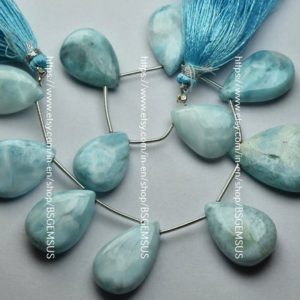 Shop Larimar Cabochons! 206 carats,11 Pcs,Finest Quality,Natural Larimar Smooth Pear shape Cabochon,Size 20-27mm | Natural genuine stones & crystals in various shapes & sizes. Buy raw cut, tumbled, or polished gemstones for making jewelry or crystal healing energy vibration raising reiki stones. #crystals #gemstones #crystalhealing #crystalsandgemstones #energyhealing #affiliate #ad
