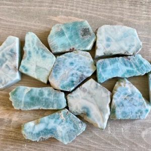 Larimar Rare Slab Natural Genuine Dominican Republic Atlantis Mermaid Stone | Natural genuine stones & crystals in various shapes & sizes. Buy raw cut, tumbled, or polished gemstones for making jewelry or crystal healing energy vibration raising reiki stones. #crystals #gemstones #crystalhealing #crystalsandgemstones #energyhealing #affiliate #ad