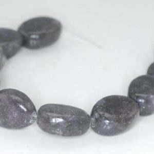 Shop Lepidolite Chip & Nugget Beads! 18X14mm Dark Purple Lepidolite Gemstone Grade AB Nugget Loose Beads 8 inch Half Strand (90187946-672) | Natural genuine chip Lepidolite beads for beading and jewelry making.  #jewelry #beads #beadedjewelry #diyjewelry #jewelrymaking #beadstore #beading #affiliate #ad