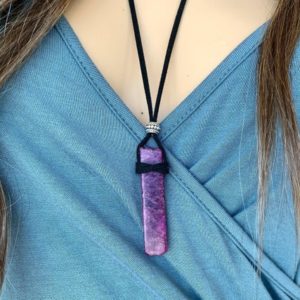 Shop Lepidolite Necklaces! Lepidolite Necklace Black Cord, Love Crystal Healing Pendant, Bohemian Jewelry Anti Anxiety Necklace, Mothers Day Gift for Her, Gift for Him | Natural genuine Lepidolite necklaces. Buy crystal jewelry, handmade handcrafted artisan jewelry for women.  Unique handmade gift ideas. #jewelry #beadednecklaces #beadedjewelry #gift #shopping #handmadejewelry #fashion #style #product #necklaces #affiliate #ad