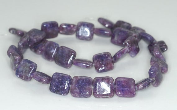 12x12mm Purple Lepidolite Gemstone Grade Aa Square Beads 15.5 Inch Full Strand Bulk Lot 1,2,6,12 And 50 (90188348-670)
