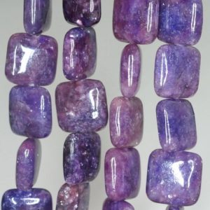 Shop Lepidolite Bead Shapes! 12x12mm Violet Purple Lepidolite Gemstone Grade Aa Square Beads 7.5 Inch Half Strand Bulk Lot 1, 2, 6, 12 And 50 (90187900-669) | Natural genuine other-shape Lepidolite beads for beading and jewelry making.  #jewelry #beads #beadedjewelry #diyjewelry #jewelrymaking #beadstore #beading #affiliate #ad