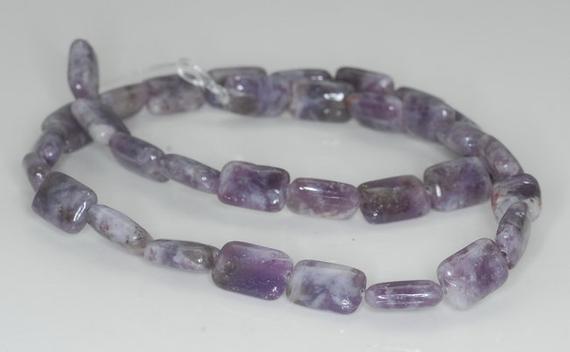 12x8mm Light Purple Lepidolite Gemstone Grade A Rectangle Beads 16 Inch Full Strand Bulk Lot 1,2,6,12 And 50 (90188390-664)