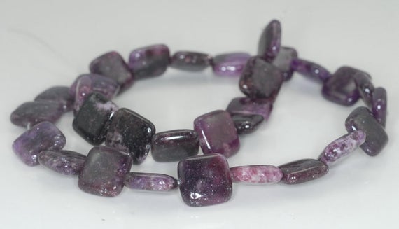 14x14mm Purple Lepidolite Gemstone Grade Aa Square Beads 16 Inch Full Strand Bulk Lot 1,2,6,12 And 50 (90188343-669)