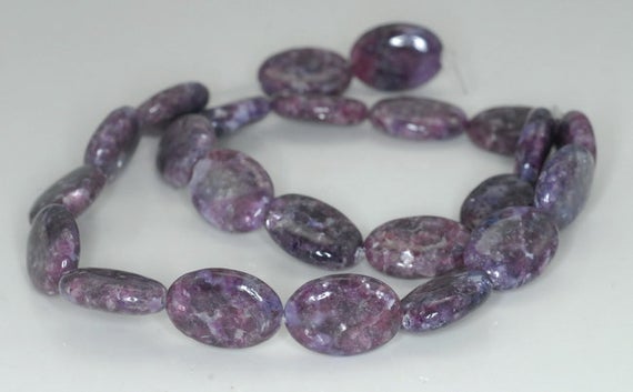 18x13mm Purple Lepidolite Gemstone Grade Aa Oval Beads 8 Inch Half Strand Bulk Lot 1,2,6,12 And 50 (90187918-661)
