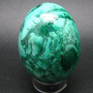 Shop Malachite Shapes! Amazing Large Rich Vivid Vibrant Green Malachite Egg From Congo – 2.8" | Natural genuine stones & crystals in various shapes & sizes. Buy raw cut, tumbled, or polished gemstones for making jewelry or crystal healing energy vibration raising reiki stones. #crystals #gemstones #crystalhealing #crystalsandgemstones #energyhealing #affiliate #ad