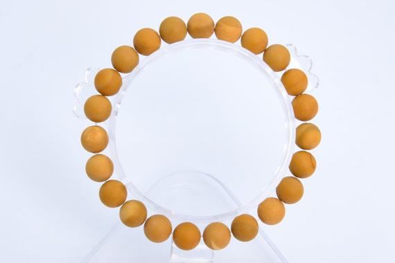 8mm Matte Yellow Mookaite Beads Bracelet Grade Aaa Genuine Natural Round Gemstone 7" Bulk Lot 1,3,5,10 And 50 (106791h-063)