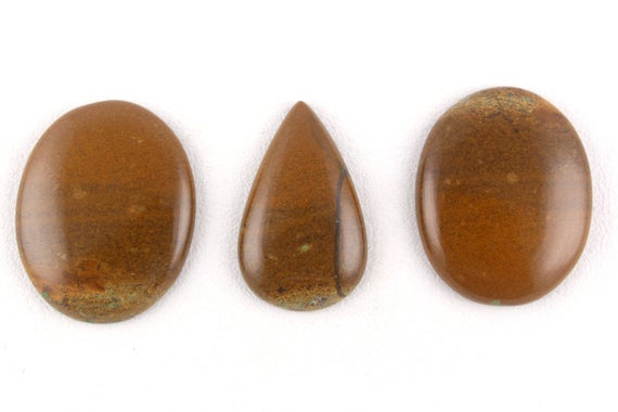 3 Pieces Lot,natural Mookaite Cabochon Gemstone Lot,mix Shape Mookaite,smooth One Side Flat,wholesale,cabochon,natural Mookaite Jasper,cabs,