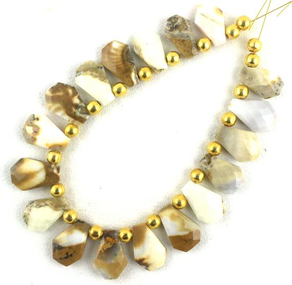 Aaa Quality 1 Strand Natural Mookaite Jasper Fancy Shape 9.5x15-11x16.5mm Beads Genuine Jasper Faceted Stone Mookaite Jasper Gemstone Jasper