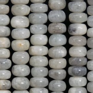 Shop Moonstone Rondelle Beads! Genuine Natural Moonstone Gemstone Beads India 8×4-5MM Light Gray Rondelle A Quality Loose Beads (112264) | Natural genuine rondelle Moonstone beads for beading and jewelry making.  #jewelry #beads #beadedjewelry #diyjewelry #jewelrymaking #beadstore #beading #affiliate #ad