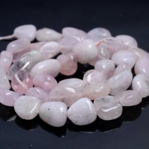 Shop Morganite Chip & Nugget Beads! SALE !!! 8-9MM  Morganite Gemstone Nugget Pebble Loose Beads 15.5 inch Full Strand (80002109-A8) | Natural genuine chip Morganite beads for beading and jewelry making.  #jewelry #beads #beadedjewelry #diyjewelry #jewelrymaking #beadstore #beading #affiliate #ad