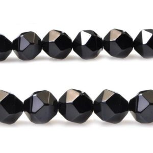 Shop Onyx Chip & Nugget Beads! Black Onyx Faceted Beads, Natural Gemstone Beads, Nugget Stone Beads, 6mm 8mm 10mm 15'' | Natural genuine chip Onyx beads for beading and jewelry making.  #jewelry #beads #beadedjewelry #diyjewelry #jewelrymaking #beadstore #beading #affiliate #ad